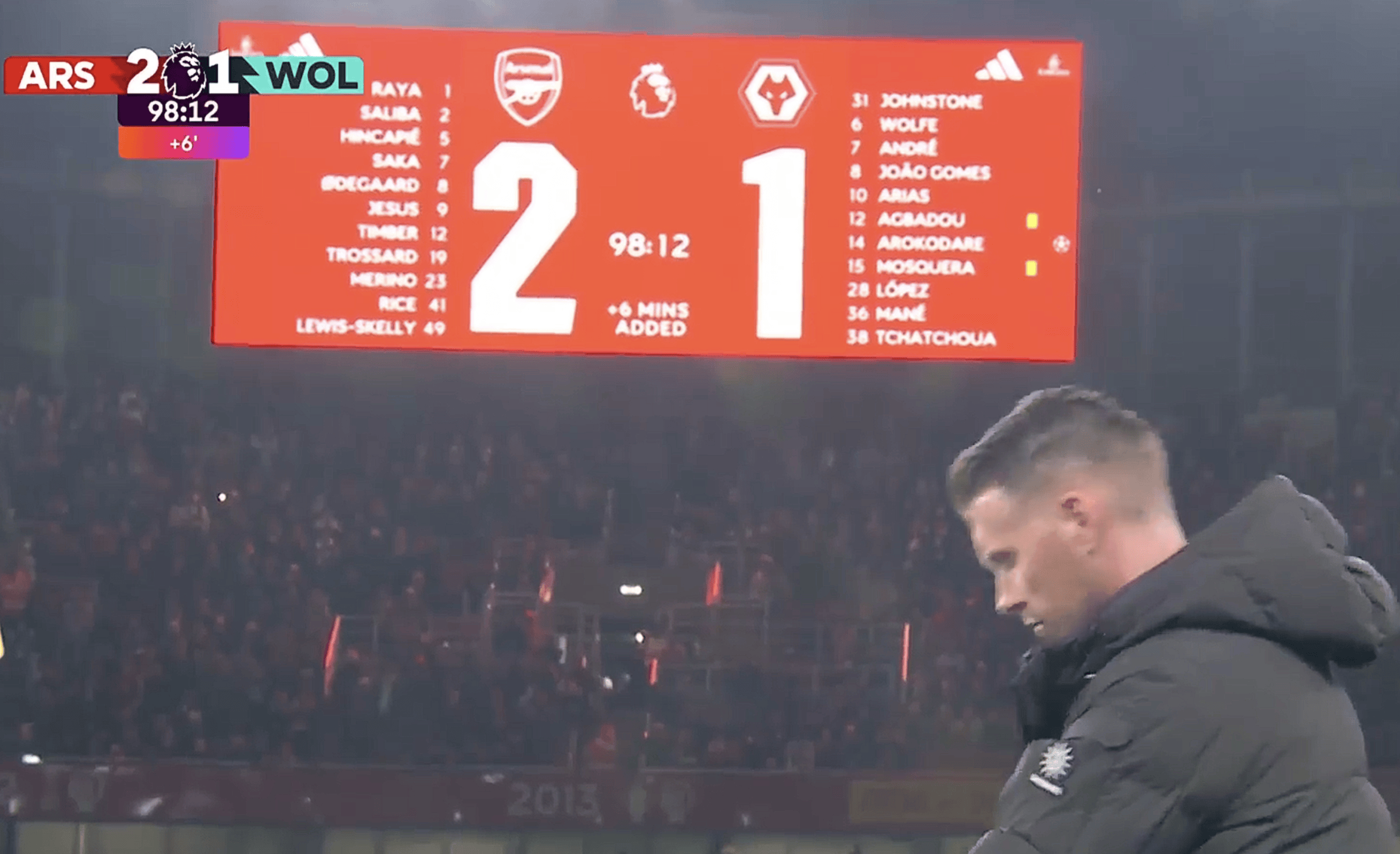 น่าตกใจ! สโมสรฟุตบอลพรีเมียร์ลีกที่มีอายุ 148 ปี ทำประตูได้ 3 ลูก แต่แพ้ให้กับอาร์เซนอล 1-2: แพ้ติดต่อกัน 9 นัด + ไม่ชนะใคร 20 นัด_วูล์ฟแฮมป์ตัน วันเดอเรอร์ส_แมตช์_ซาก้า