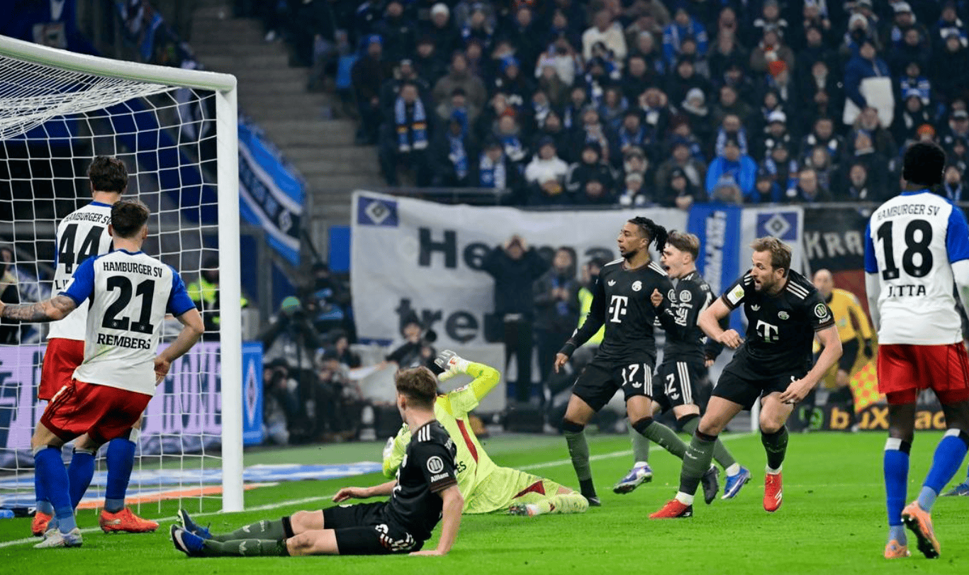เสียใจ! เคนทำประตูขณะที่แชมป์บุนเดสลีกาพลาดอีกครั้ง: สองเกมไม่ชนะ, เสียคะแนนไปห้าแต้ม บาเยิร์น มิวนิค ฮัมบูร์ก เขตโทษ