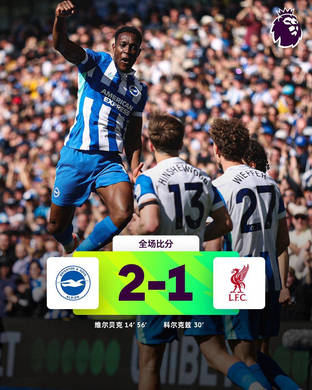 คู่เก๋าวัย 35 ปี ทำเสียงทุบกองทัพแดง! ลิเวอร์พูล 1-2 ไบรท์ตัน แชมเปี้ยนส์ลีก แขวนคอ?_ velbeck_match_goals