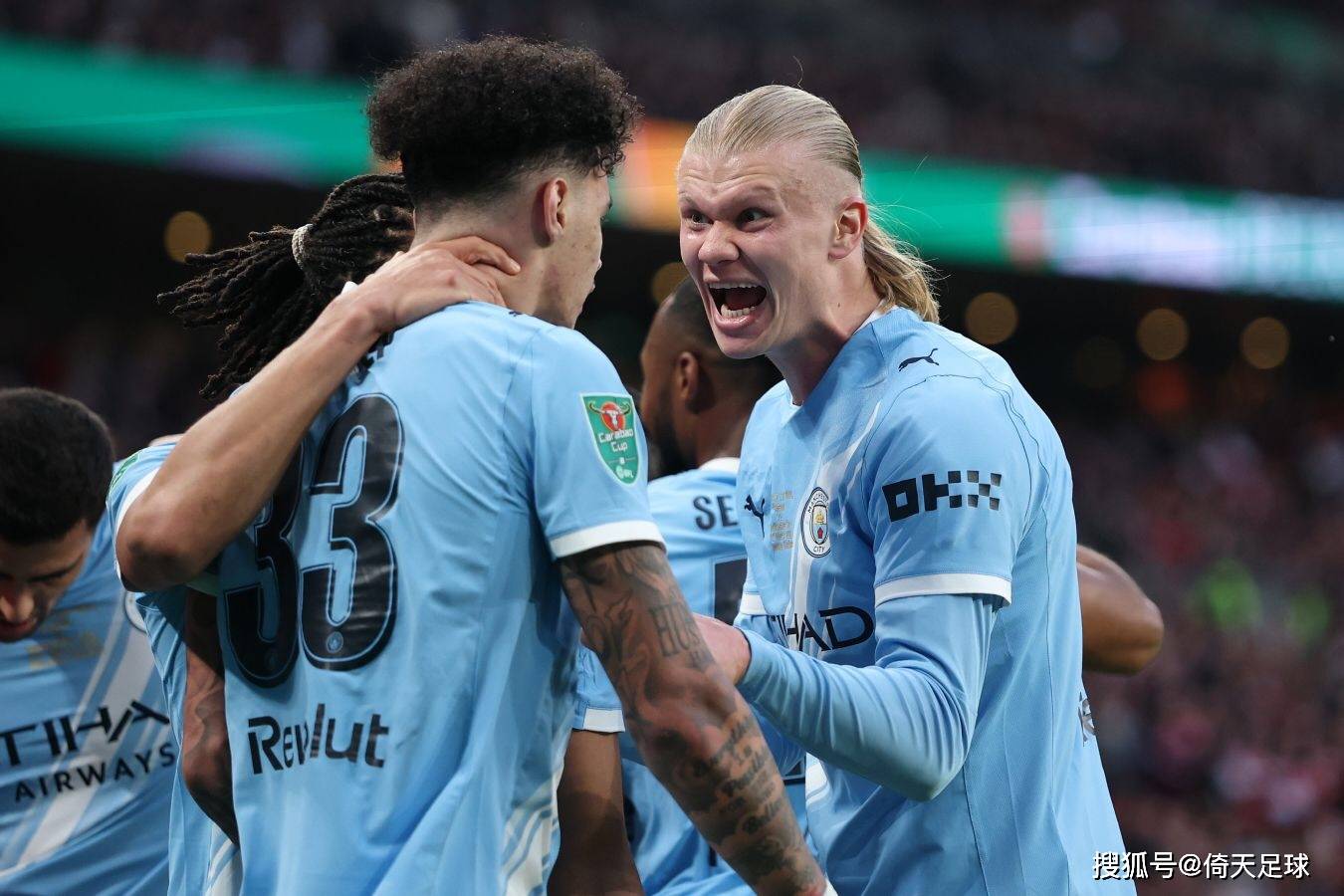 0-2! แมนฯ ซิตี้ เอาชนะ อาร์เซนอล! คว้าแชมป์ลีกคัพ อังกฤษ ครั้งที่ 9! Oreilly ยิงสองครั้ง! เยียน ฟุตบอล_แมตช์_final_london