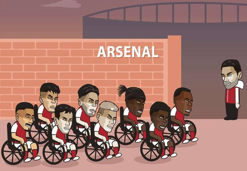 จริงหรือเท็จ บอกยาก! อาร์เซนอล 11 คนกลับมาร่วมทีมก่อนเวลา และตารางงานก็ตึงเครียด และถนน Three Crowns ก็ค่อยๆ แสดง_Player_Portuguese Sports