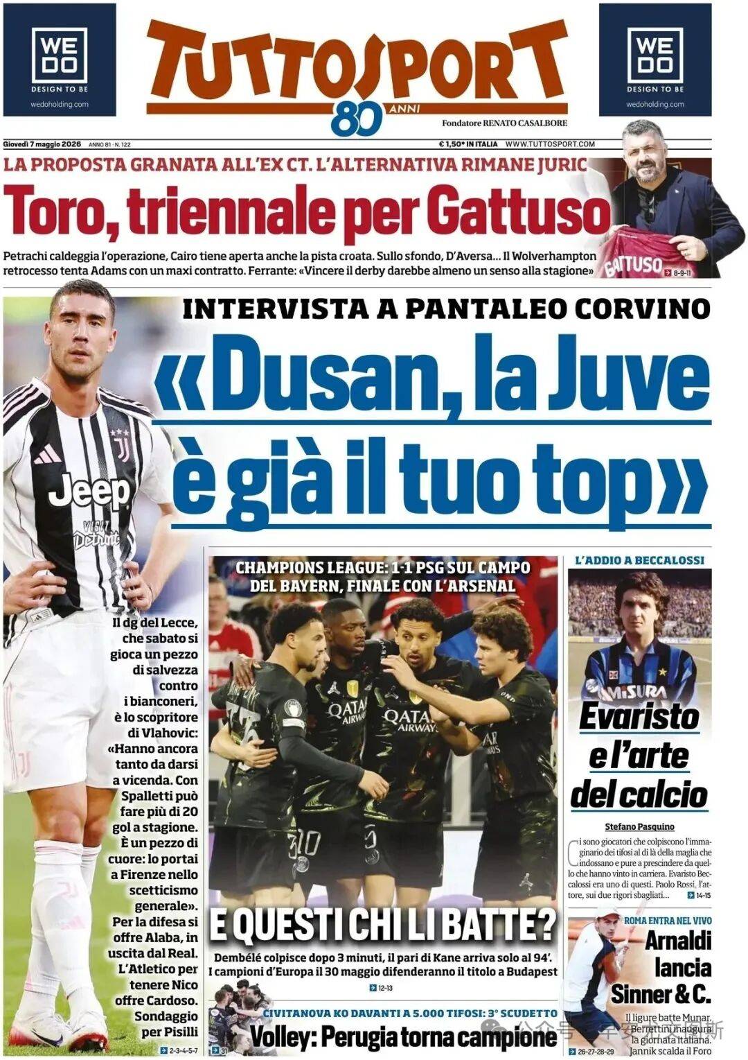 VLA กำลังจะออกจาก Serie A, Juventus พิจารณา Alaba ที่ปลอดวีซ่า และวางแผนที่จะขาย Miretti และ Gatti เพื่อจ่ายเงิน 20 ล้าน_Season_Uefa Champions League_inter Milan
